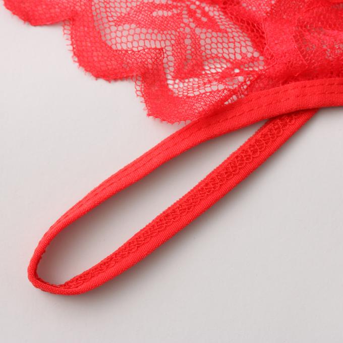 Lencería sexy de tres puntos de la perspectiva de una sola pieza de 2020 cordones