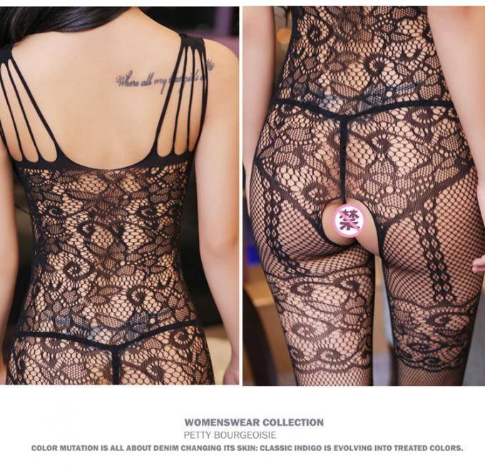 Lencería sexy caliente de las nuevas del anuncio mujeres de una pieza sin mangas transparentes de alta calidad del mono Fioyia001