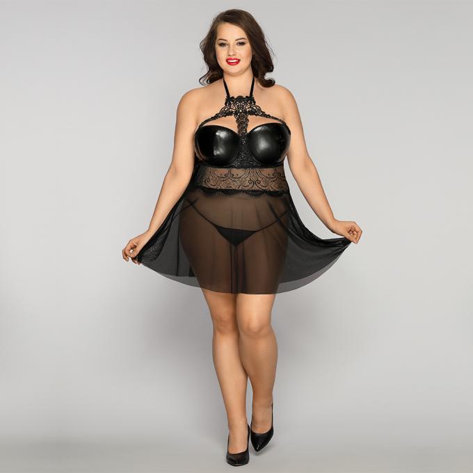 Nueva falda de gran tamaño el dormir del ′ S Leepcoat de las mujeres de la lencería sexy de los pijamas del cordón