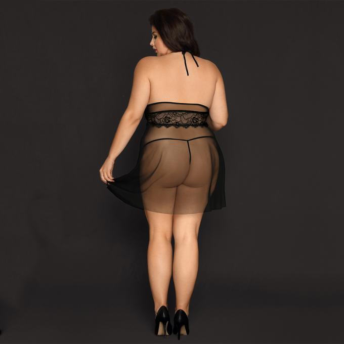 Nueva falda de gran tamaño el dormir del ′ S Leepcoat de las mujeres de la lencería sexy de los pijamas del cordón