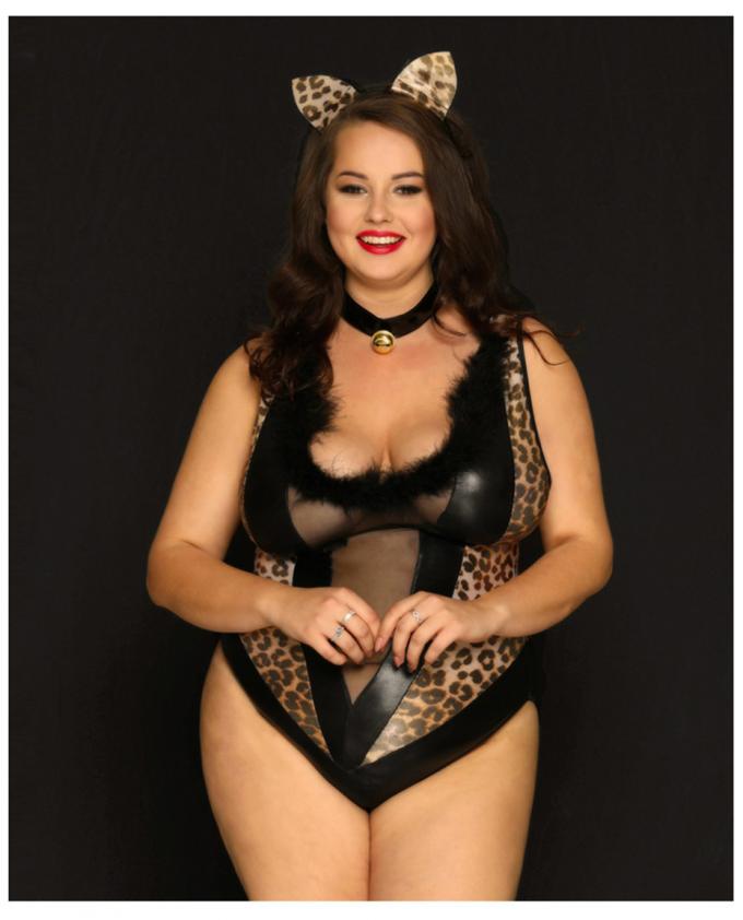 Ropa interior erótica caliente de Cosplay del sexo de Catsuit del látex de las mujeres del tamaño extra grande del ′ s de la ropa interior atractiva del mono