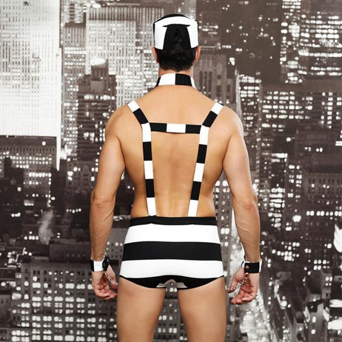 Los trajes para hombre del juego del papel equipan al preso atractivo erótico caliente Cosplay para la ropa interior del ′ s del hombre