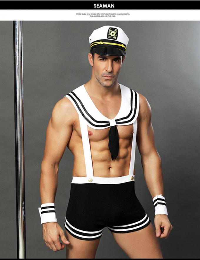 El marinero atractivo Uniform Cosplay Lingerie del ′ s de los hombres fijado para el juego del papel del sexo se adapta a ropa de noche de la noche