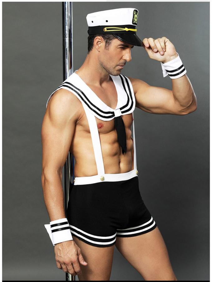El marinero atractivo Uniform Cosplay Lingerie del ′ s de los hombres fijado para el juego del papel del sexo se adapta a ropa de noche de la noche