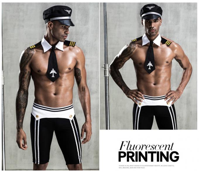 La ropa interior uniforme atractiva de Cosplay de la ropa interior de los hombres de la pornografía fijó los trajes eróticos calientes