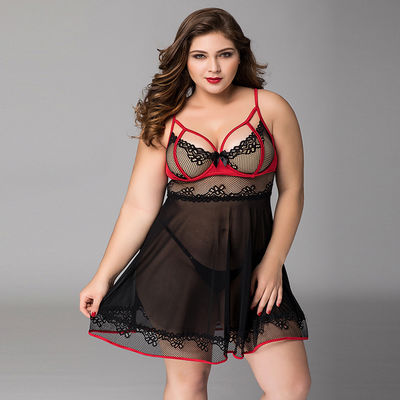 Floral más la ropa íntima del tamaño extra grande de las mujeres del gato 3x de la ropa interior de la muñeca