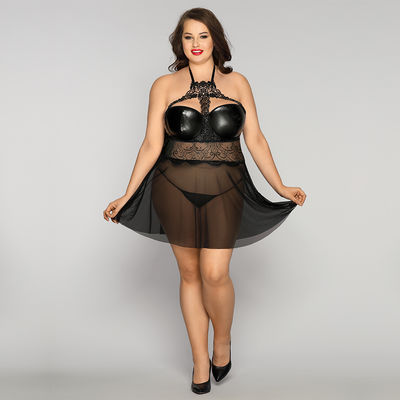 Pijamas transparentes 70kg de la blusa camisera de la muñeca de la ropa de noche del cordón el dormir