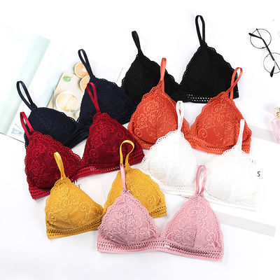 Las bragas atractivas inconsútiles del sujetador de la ropa interior fijan el nilón de nylon sólido de V Spandex