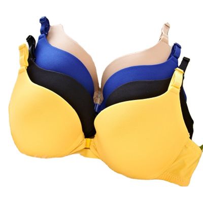 El llano atractivo de nylon de los sujetadores de las mujeres del algodón 32a 38A teñió a Front Closure Bra Full Cup