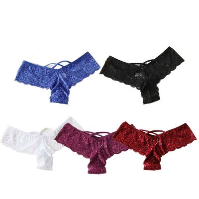 Las bragas negras de nylon de la tanga 4XL 5XL atan las bragas atractivas de la ropa interior de las mujeres