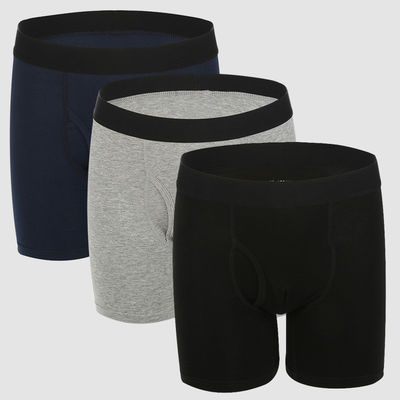 El boxeador de bambú del spandex de algodón de la fibra informa la ropa interior del rayón XS-2XL de los hombres de los pantalones cortos