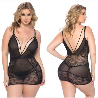 Ropa de noche de los pijamas de las mujeres del encaje sexy