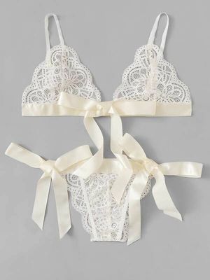 Espalda abierta con cuello de pico 3XL 4XL más el cordón blanco de la honda del mono de la ropa interior de la muñeca