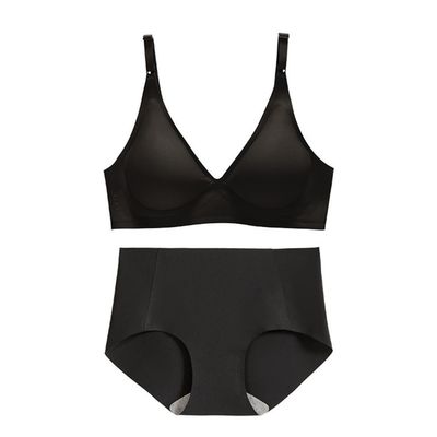Racerback tejido Bralette con cuello de pico inconsútil proveyó de costillas 3/4 taza empuja hacia arriba el sujetador