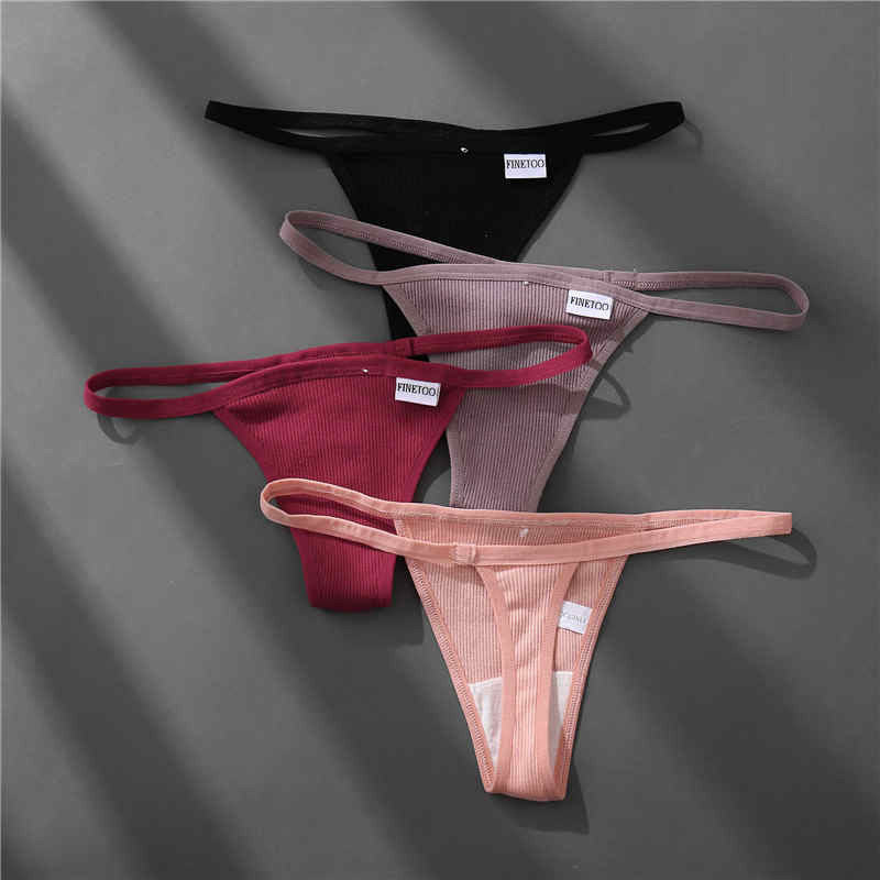 Las prendas íntimas atractivas respirables 50kg 60kg T atractivo del algodón jadean a señora Thongs de las mujeres