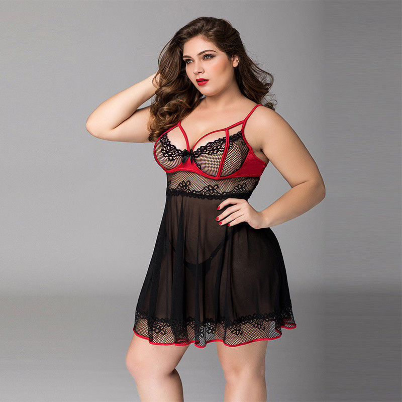 Floral más la ropa íntima del tamaño extra grande de las mujeres del gato 3x de la ropa interior de la muñeca