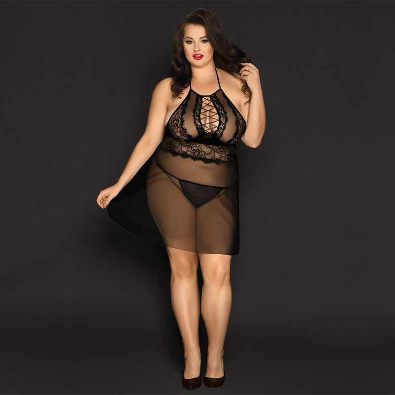Pijamas transparentes 70kg de la blusa camisera de la muñeca de la ropa de noche del cordón el dormir