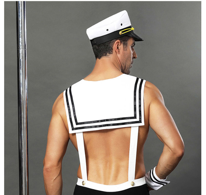 Marinero atractivo Uniform Cosplay del busto los 87cm de la cintura los 82cm de la ropa interior de los hombres de XXL