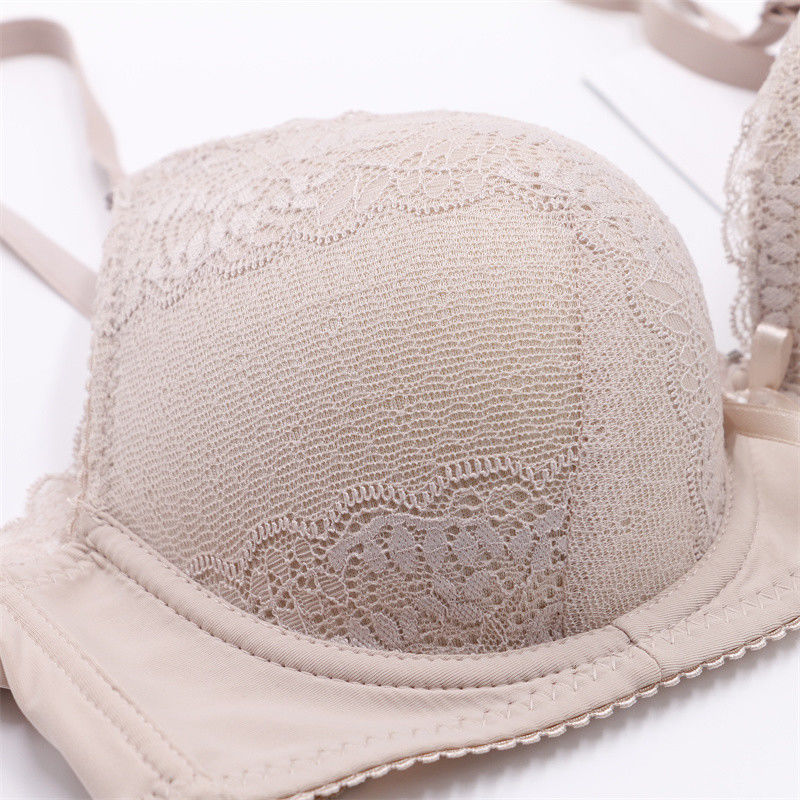 el cordón de 75B 75C empuja hacia arriba las mujeres antibacterianas del sujetador 50kg 60kg de Bralette hechas punto