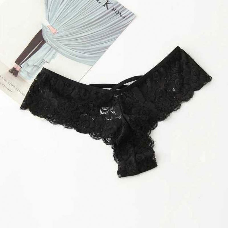 Las bragas negras de nylon de la tanga 4XL 5XL atan las bragas atractivas de la ropa interior de las mujeres