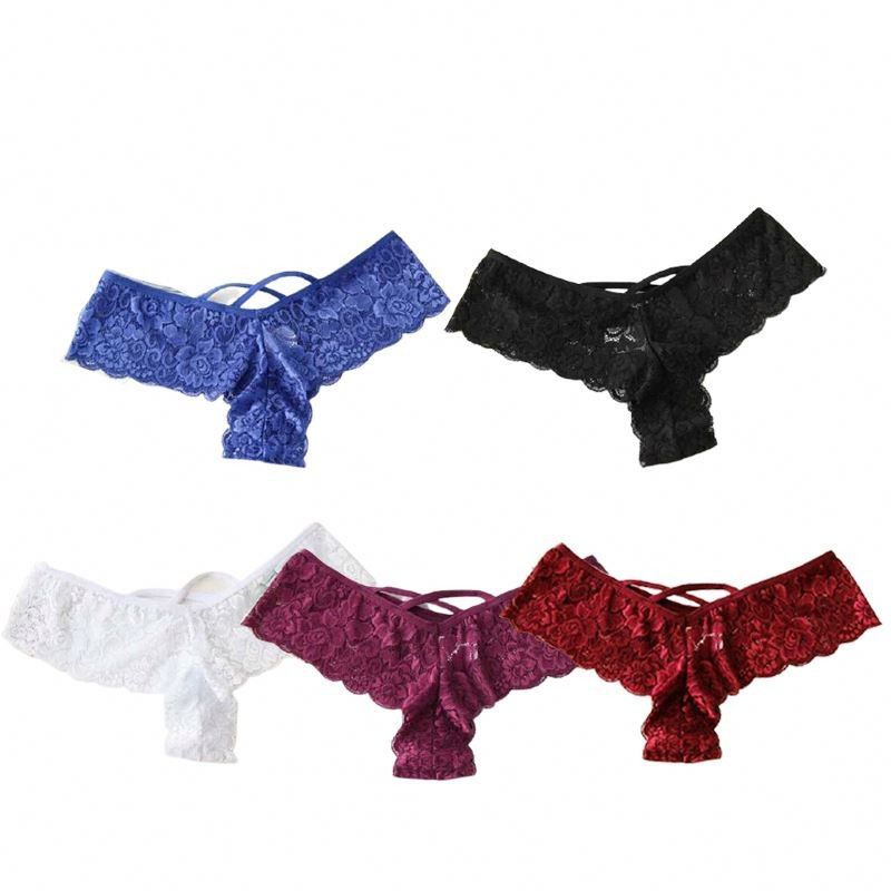Las bragas negras de nylon de la tanga 4XL 5XL atan las bragas atractivas de la ropa interior de las mujeres