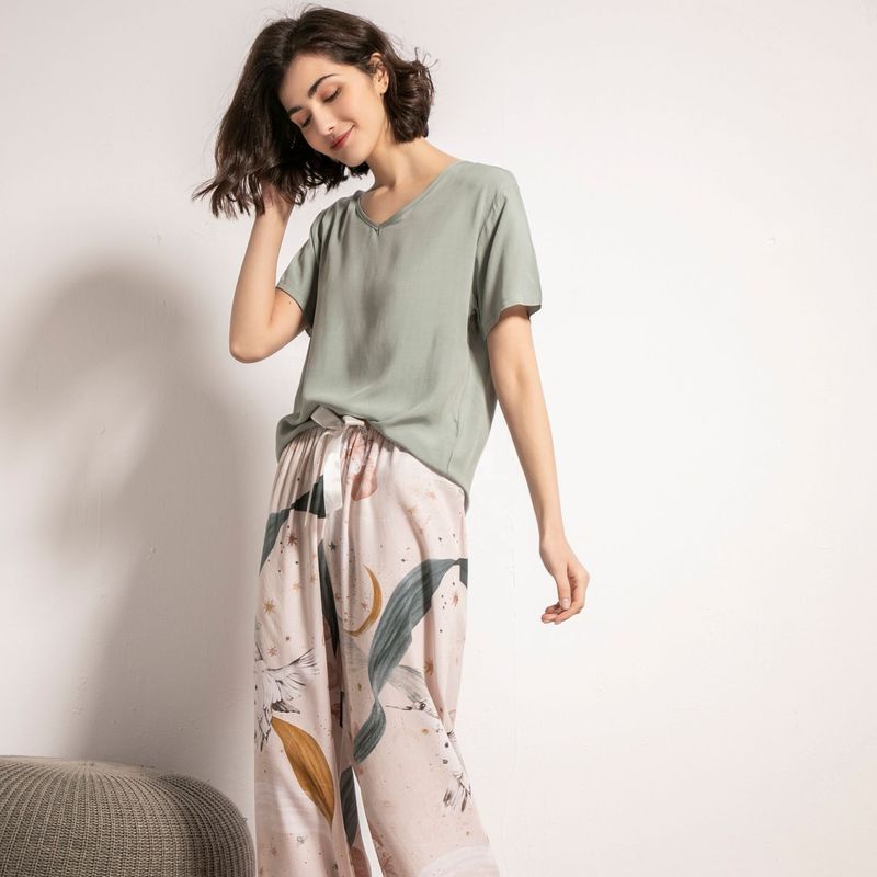 Traje de seda de la noche de la ropa de noche los 62cm XS 2XL de los pijamas de las mujeres 3XL para las señoras