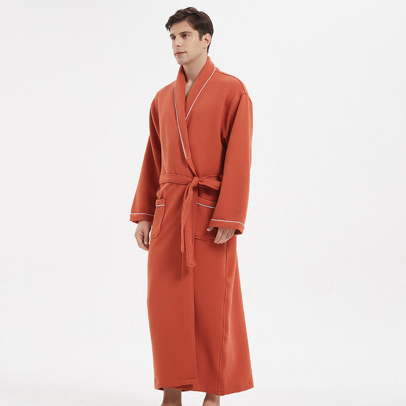 Más los pijamas calientes sólidos de la tela de algodón de la ropa de noche para hombre de Loungewear para los hombres