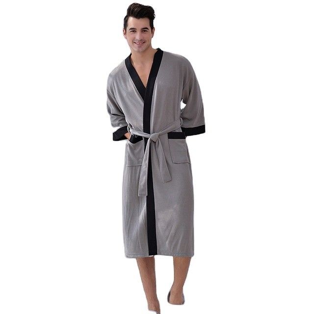 Fibra de poliéster caliente para hombre para hombre de los pantalones de pijama del Xl Xxl de la ropa de noche de la albornoz