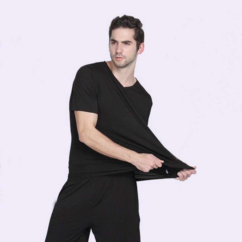 Viscosa de bambú de la ropa de noche de pijama del chándal para hombre caliente para hombre de nylon elástico de los pantalones