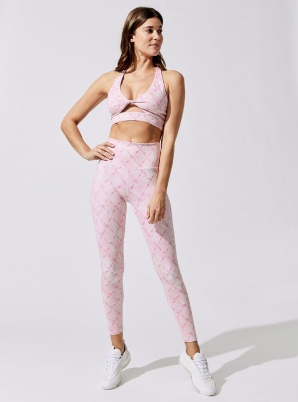 El altos sujetador y pantalones de los deportes del cáñamo de los pantalones del entrenamiento de Waisted del leopardo de nylon fijaron 2 PC