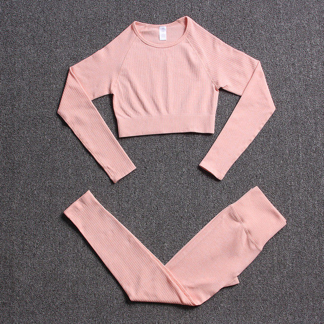 Ropa inconsútil de la aptitud del PCS del traje 3 de la yoga de los deportes de Spandex de los sujetadores del gimnasio femenino de la cintura alta