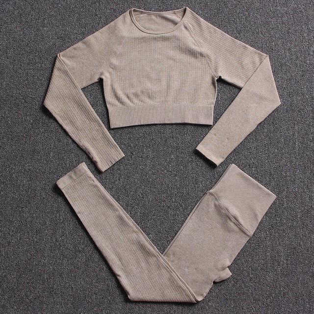 Ropa inconsútil de la aptitud del PCS del traje 3 de la yoga de los deportes de Spandex de los sujetadores del gimnasio femenino de la cintura alta