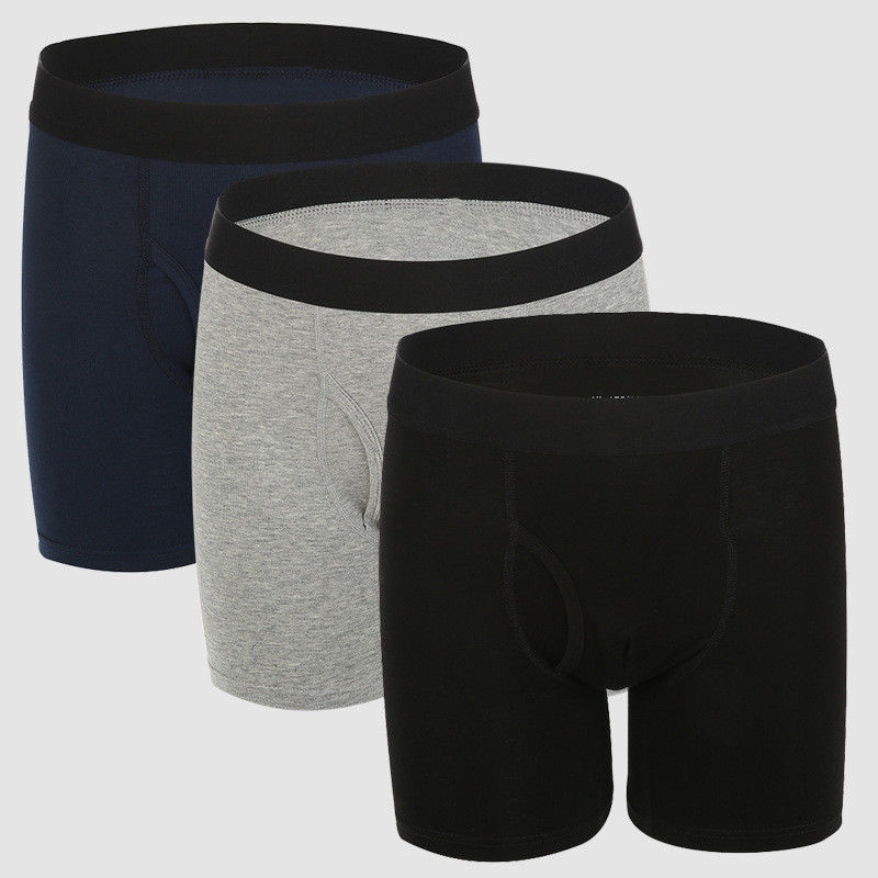 El boxeador de bambú del spandex de algodón de la fibra informa la ropa interior del rayón XS-2XL de los hombres de los pantalones cortos