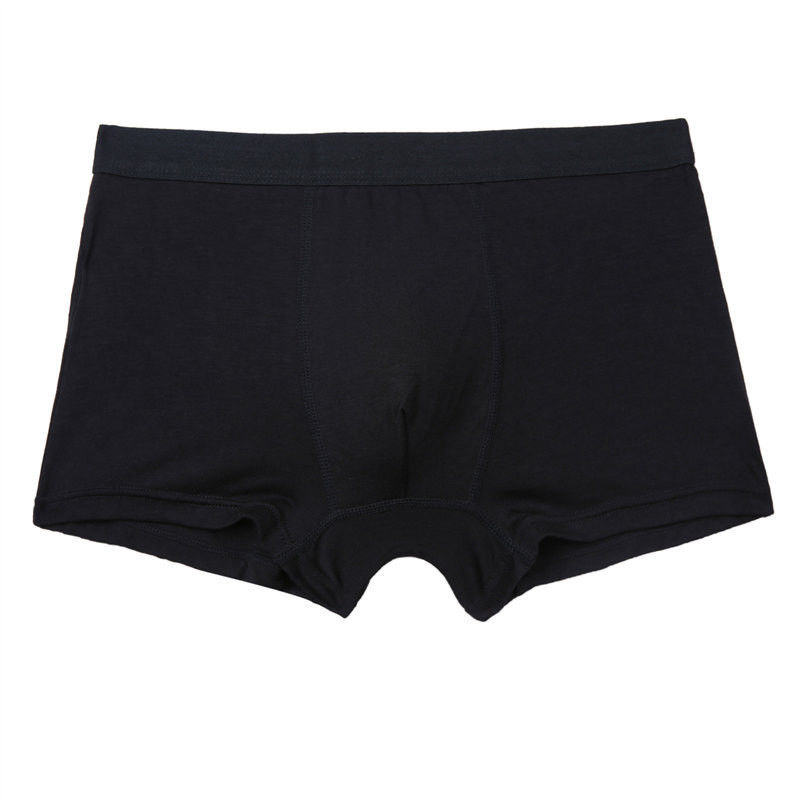 Ropa interior negra de Spandex del algodón 5 de la ropa interior 95 de los hombres del algodón del boxeador del RTS
