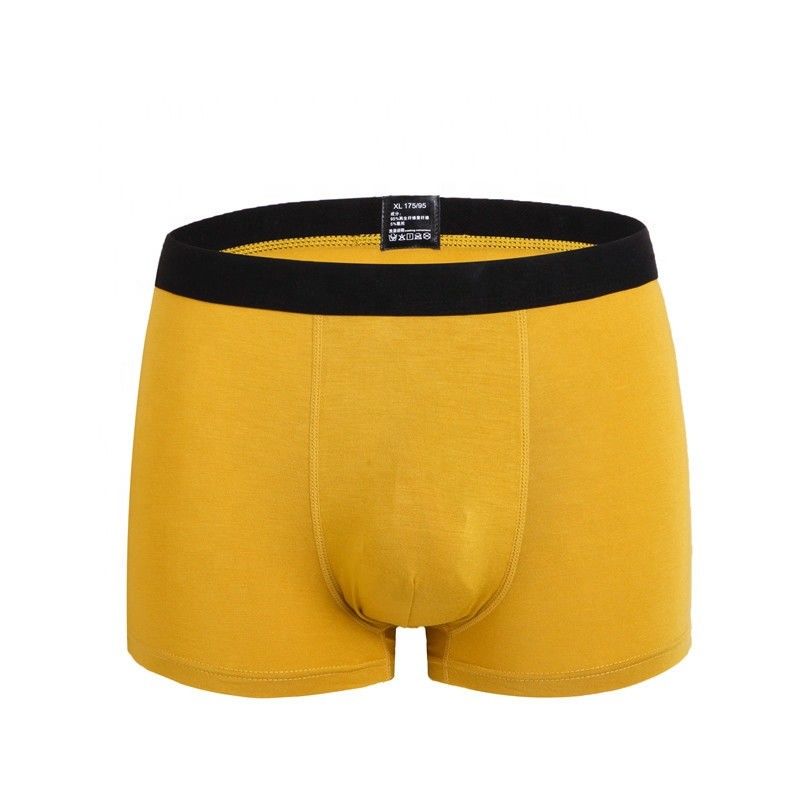 Ropa interior negra de Spandex del algodón 5 de la ropa interior 95 de los hombres del algodón del boxeador del RTS