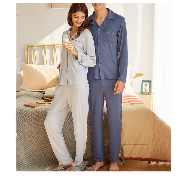 Las fibras atan la casa hecha punto ropa de noche del desgaste del sueño de los pijamas de las mujeres de la tela