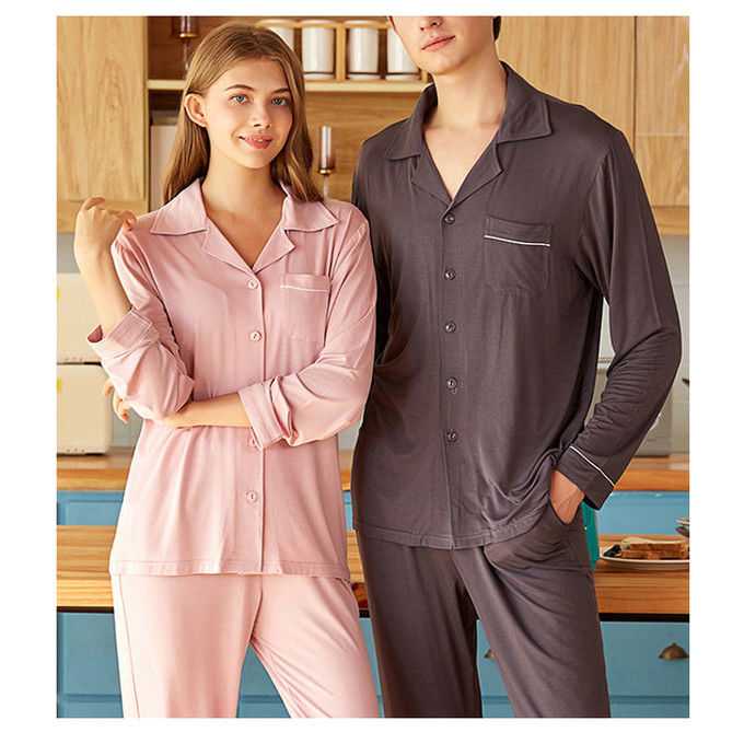 Las fibras atan la casa hecha punto ropa de noche del desgaste del sueño de los pijamas de las mujeres de la tela
