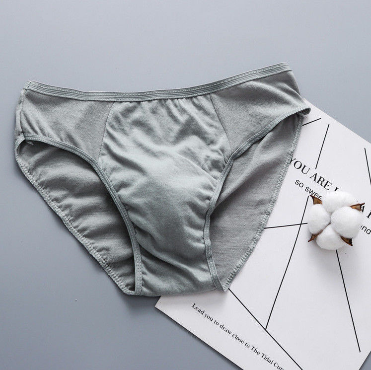 Escritos peinados del spandex de algodón del triángulo del bikini de la ropa interior de los hombres del algodón de la pretina