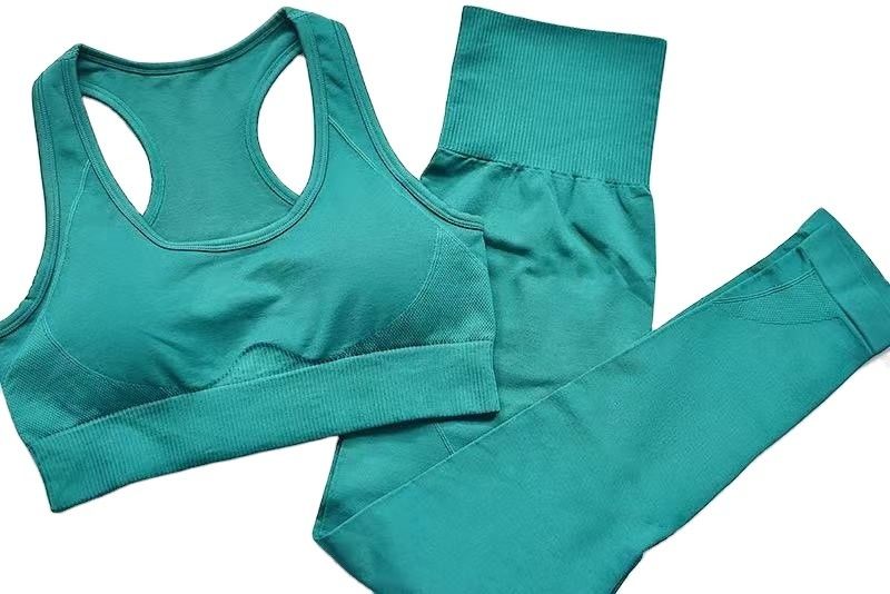 Polainas del gimnasio de Waisted de los deportes de la yoga altas del sujetador de la tela elástica inconsútil respirable de las polainas