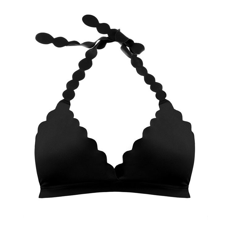 Sujetador inconsútil para mujer 80B atractivo 85C del halter cómodo forma de 3/4 taza
