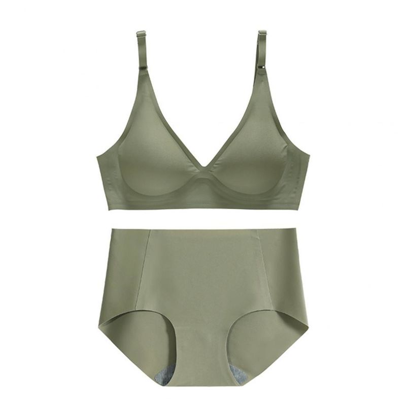 Racerback tejido Bralette con cuello de pico inconsútil proveyó de costillas 3/4 taza empuja hacia arriba el sujetador
